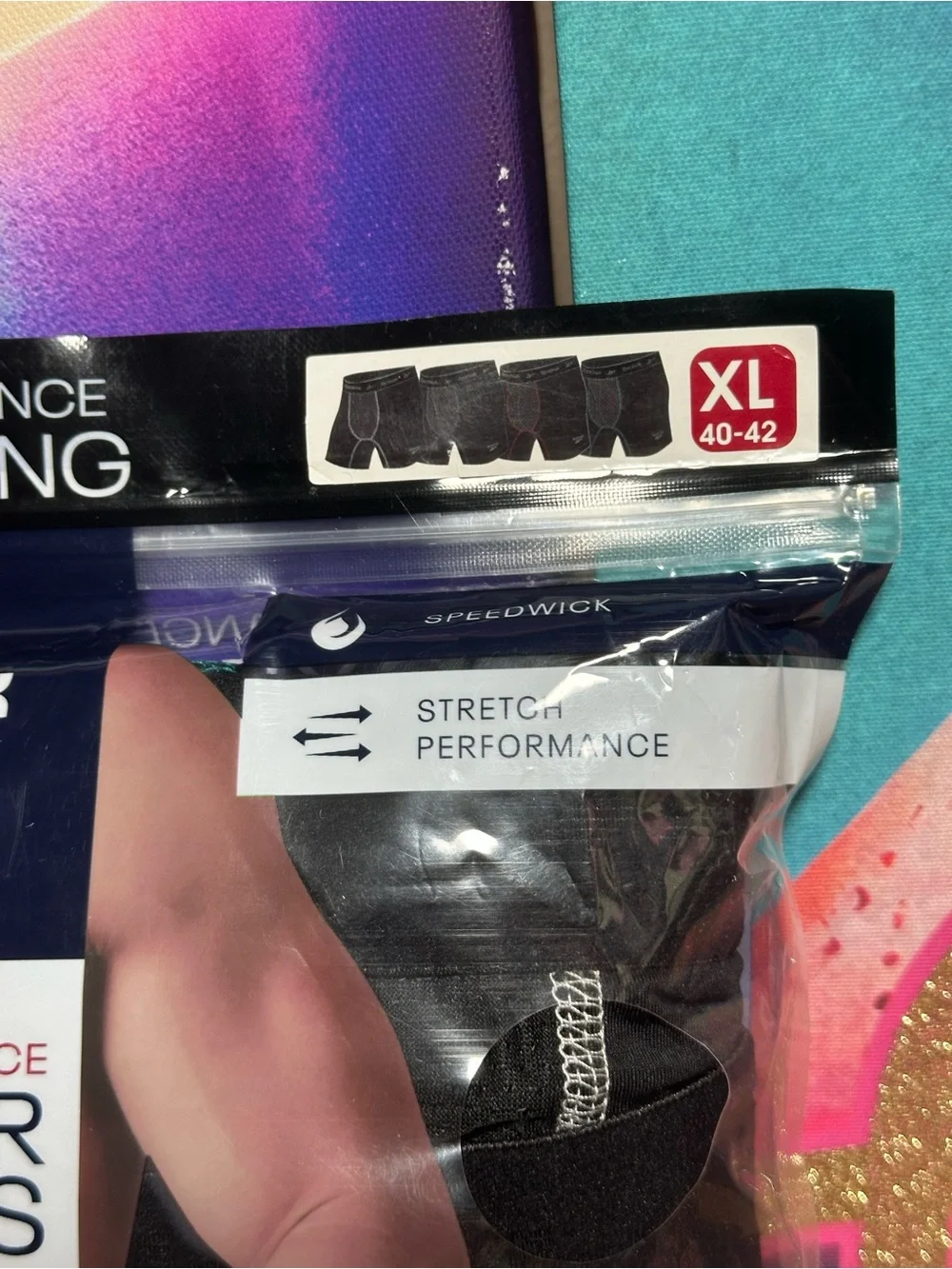 Reebok Men's Performance Boxer Briefs with Comfort Pouch (4 Pack) XL